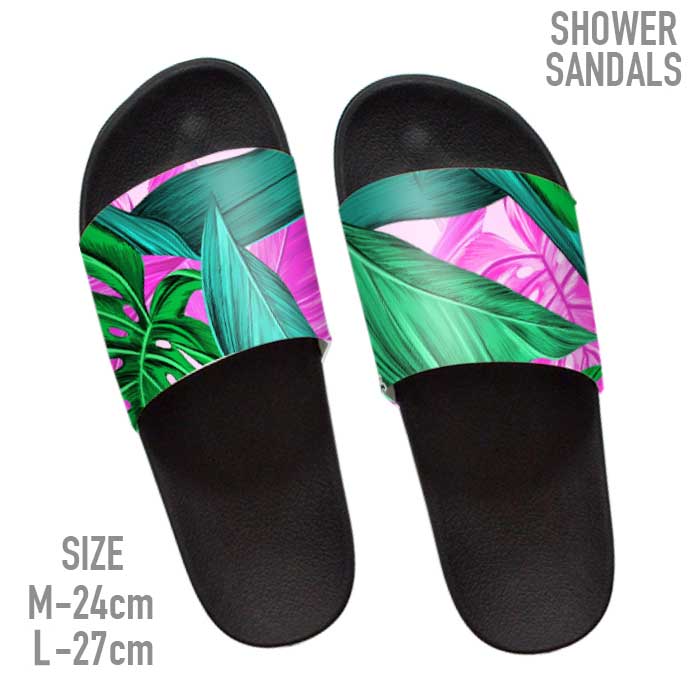 サンダル ビーチサンダル サンダル スリッパ シャワーサンダル 野外 海 川 アウトドア ブランド サンダル 南国 リゾート ナチュラル 植物 ロゴ ストリート street surf サーフ サーファー 葉っぱ ハワイアン ベージュ グリーン 上品