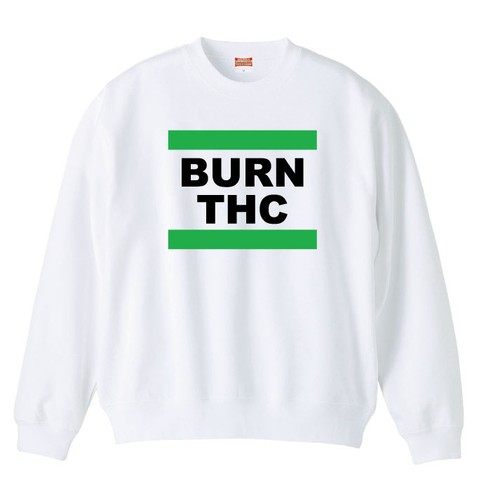 スウェット トレーナー 長袖 BRUN 植物 レゲエ 草 hiphop レゲエ 草 緑 煙 オリジ...