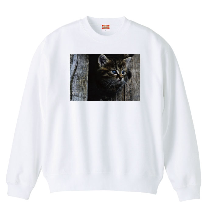 スウェット トレーナー 長袖 ねこ 猫 ネコ cat ヴィンテージ 男女兼用 メンズ レディース アパレル 秋冬 裏パイル生地 綿100% S M L XL XXL 大きいサイズ ビックシルエット オーバーサイズ