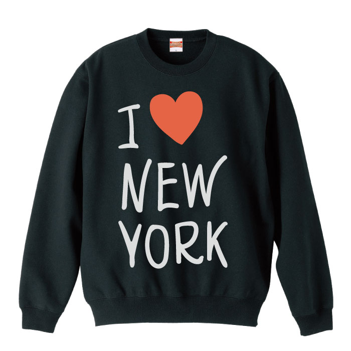スウェット トレーナー アメカジ i love ny newyork nyc ブルックリン Brooklyn 観光 お土産 プレゼント ニューヨーク アメリカ合衆国 星条旗 ユナイテッド カジュアル おそろいコーデ メンズ レディース
