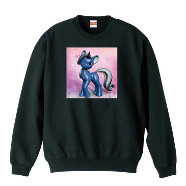 unicorn ユニコーン 闇可愛い 闇かわ ゆめかわ 原宿系 裏原系 キャラクター ファッション スウェット トレーナー メンズ レディース アパレル ワンポイント 流行 トレンド street ピープス系 スト系