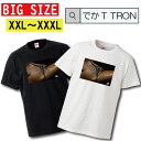 Tシャツ 大きいサイズ でかT TRON XXL XXXL 2L 3L セクシー sexy happy 女性 下着 パンティ スケスケ 美 cute ガーター 女性 美女 T-shirt ティーシャツ 半袖 大きいサイズあり big size ビックサイズ