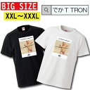 Tシャツ でかT TRON XXL XXXL 2L 3L BIG 大きめ セクシー sexy happy 女性 下着 パンティ スケスケ 美 cute ガーター 女性 美女 T-shirt ティーシャツ 半袖 大きいサイズあり big size ビックサイズ