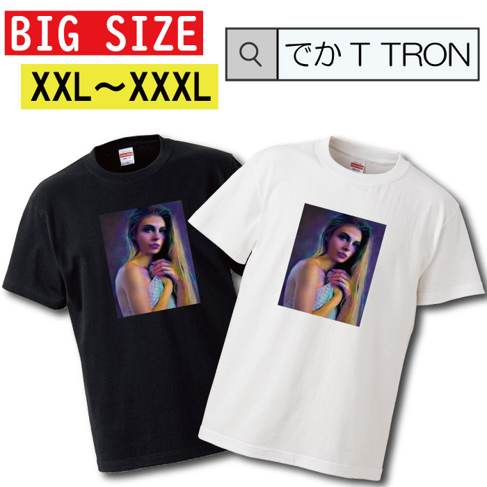 y10%OFF N[|s }\ Ԍ 5/9 20:00`5/16 01:59܂ŁIz rbOTCY@TVc łT TRON I[o[TCY 傫 sexy  摜 ё ZNV[ T-shirt eB[Vc  傫TCY big size rbNTCY