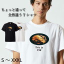 Tシャツ 半袖 tee S M L XL XXL XXXL メンズ レディース ユニセックス ティーシャツ 人気 トレンド ビックサイズ 部屋着 寝間着 シンプル 面白い おもしろ ユニーク お笑い カジュアル ウケ狙い プレゼント そば パスタ ちょっと違って全然違うシリーズ
