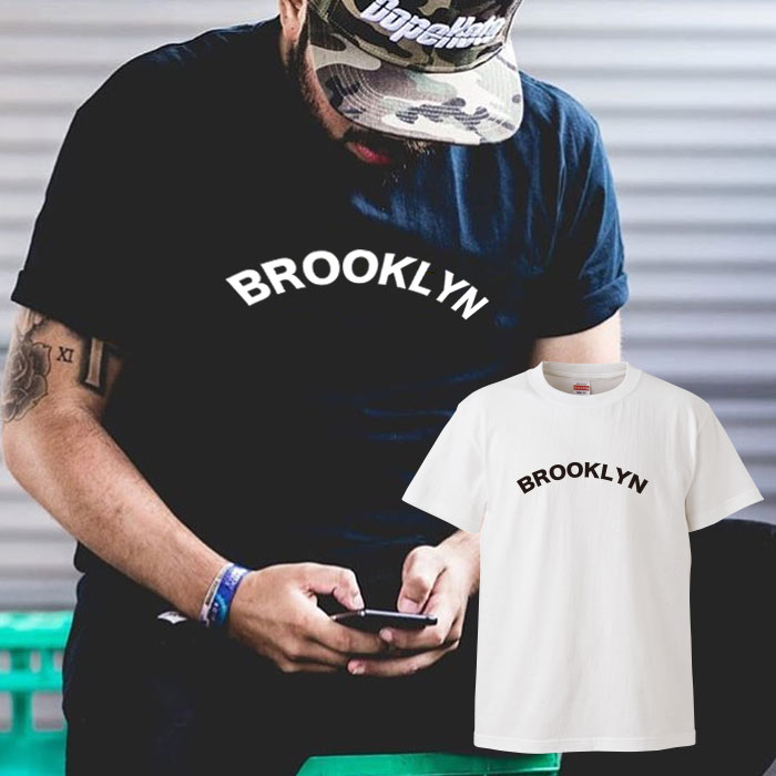 【※当店限定※3日間限りポイント5倍! 11/29〜12/01】星条旗 BROOKLYN ブルックリン newyork ニューヨーク Tシャツ プリント デザイ...