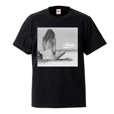 hawaii aloha ハワイアン ビーチ sexy セクシー 水着 ビキニ summer トロピカル ホノルル ワイキキ 写真 フォト フォトT Tシャツ プリント デザイン プランド アパレル 服 洋服 メール便 送料無料