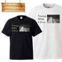 Young, Wild, & Free 若さ 若者 子供 child 仲間 友達 friend 自由 絆 ロゴ 写真 フォト フォトT Tシャツ プリント デザイン 洋服 t-shirt 白 黒(4)
