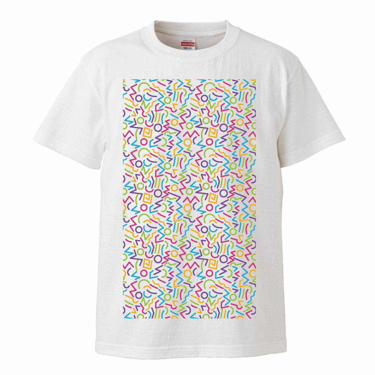 幾何学 幾何学模様 geometry カラフル オリジナル orijinal ワンポイント ロゴ 写真 フォト フォトT Tシャツ プリント デザイン 洋服 t-shirt 白 黒 ホワイト ブラック