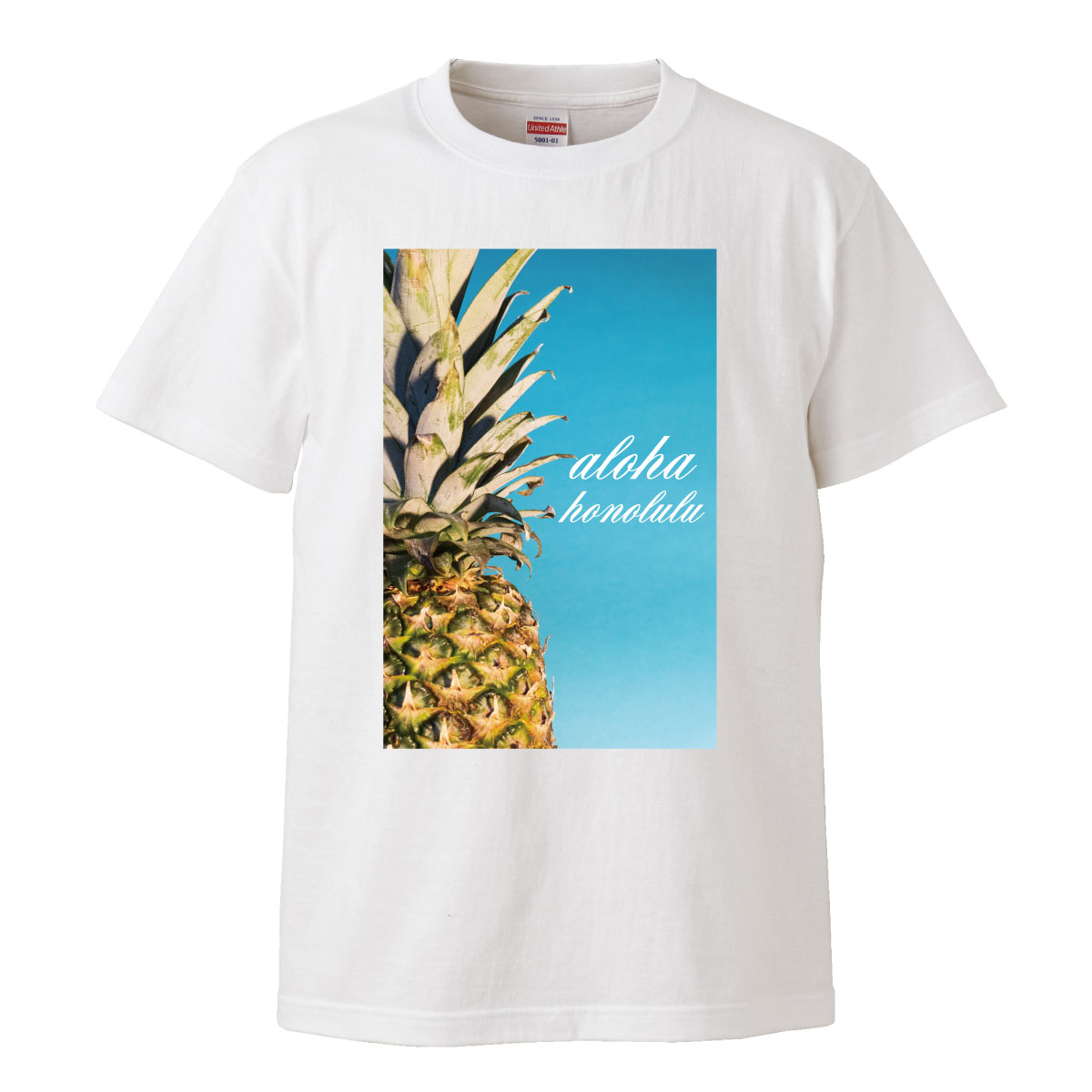 aloha hawaii ハワイアン プール パイナップル アロハ グアム パイン honolulu ホノルル 水着 休暇 ンス 夏休み Tシャツ T-shirt ティーシャツ 半袖 大きいサイズあり big size ビックサイズ box logo