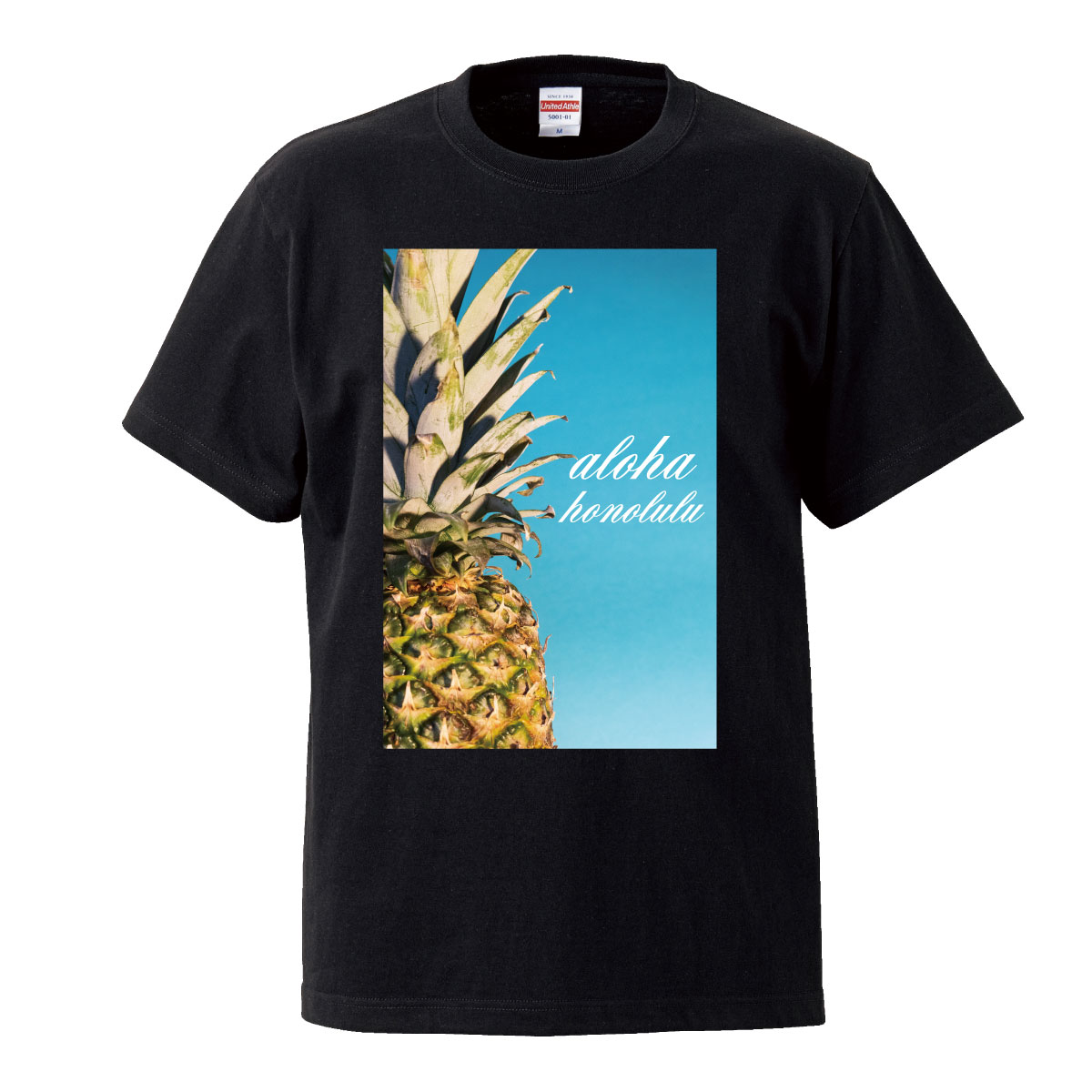 aloha hawaii ハワイアン プール パイナップル アロハ グアム パイン honolulu ホノルル 水着 休暇 ンス 夏休み Tシャツ T-shirt ティーシャツ 半袖 大きいサイズあり big size ビックサイズ box logo