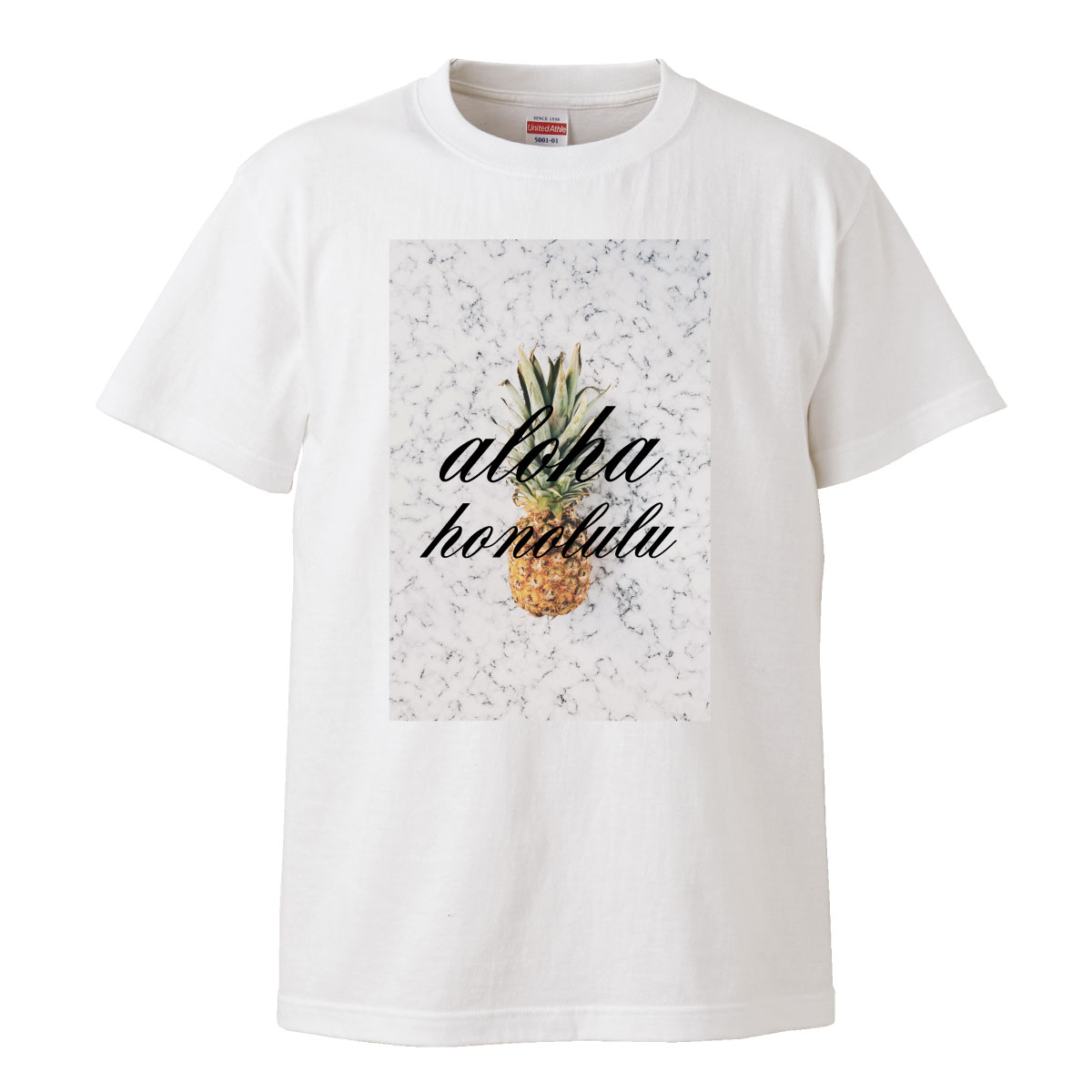 aloha hawaii ハワイアン プール パイナップル アロハ グアム パイン honolulu ホノルル 水着 休暇 ンス 夏休み Tシャツ T-shirt ティーシャツ 半袖 大きいサイズあり big size ビックサイズ box logo