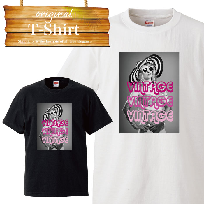 オリジナル Tシャツ BAD BITCH タトゥーギャングスタガール FUCK