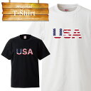 USA 星条旗 国旗 アメリカ ユナイテッド デザイン ロゴ Tシャツ T-shirt ティーシャツ 半袖 大きいサイズあり big size ビックサイズ