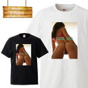 【※ゲリラ開催10%OFF 割引クーポン発行※ 8/20~8/25まで!】 Tシャツ T-shirt ティーシャツ 半袖 sexy お尻 ケツ ass 下着 セクシー cute Tバック ストリート ファッション 大きいサイズあり big size ビックサイズ