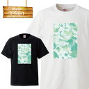 【※夏の限定ゲリラ開催10%OFF 割引クーポン発行※ 7/15~7/21まで!】 Tシャツ 半袖 トップス 半袖シャツ カットソー マーブル グリーン 大理石 アート パステル 淡い 爽やか ミント 英語 英字 文字 英文 シンプル お洒落 可愛い かっこいい デザ
