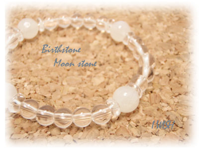 パワーストーン ブレスレット 天然石 誕生石 組み合わせ 6月 ムーンストーン 水晶 ブレス アクセサリー |厄除け 魔除け 開運 プレゼント 誕生日 浄化 金...