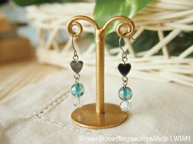 パワーストーン ピアス チタン 金属アレルギー アクアオーラ 天然石 ピアス | サージカルステンレス 誕生日プレゼント 贈り物 ギフト誕生石 組み合わせ アク...