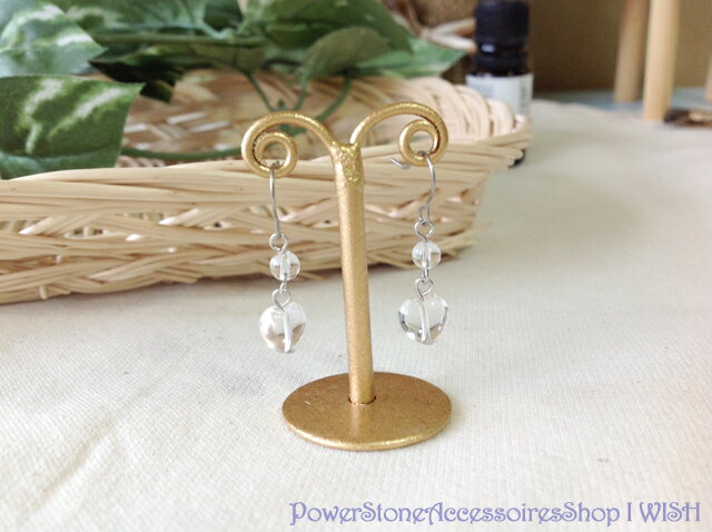 パワーストーン ピアス チタン 金属アレルギー ハート クリスタル 水晶 天然石 ピアス | 誕生日プレゼント 贈り物 ギフト誕生石 組み合わせ アクセサリー ...