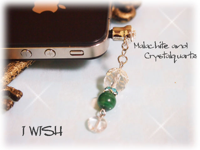 【10%OFF】 パワーストーン ストラップ 天然石 マラカイト 水晶 | 犬 アクセサリー ブレス アクセ 誕生日 誕生石 プレゼント ストラップ スマホ つ...