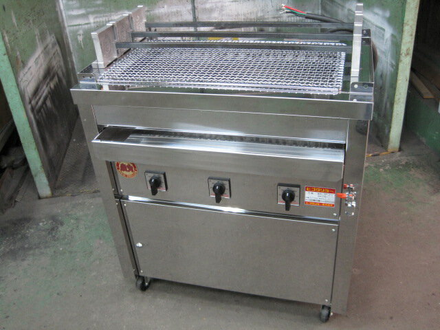 【ヒゴグリラー】【業務用】【中古】　グリラー(床置型)　3P-212　三相200V W810xD550xH850mm 自社6ヶ..