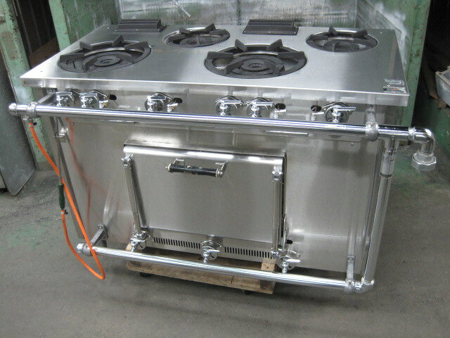 乐天商城 - 2023年製　【タニコー】【業務用】【中古】　ガスレンジ　TGRM-1222S　都市ガス　W1200xD600xH850mm　自社6ヶ月保証