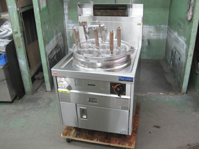 2025年製　【マルゼン】【業務用】【中古】　ゆで麺機　MR-15M*　プロパンガス　W650xD750xH720mm　自..