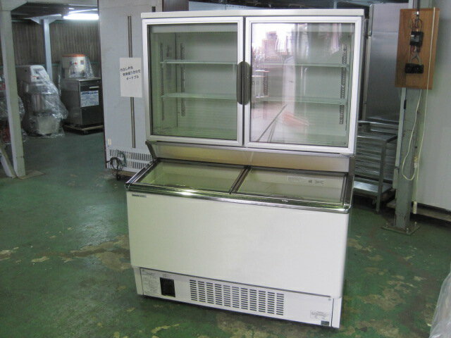 樂天商城 - 2015年製　【中古】パナソニック　デュアル型冷凍ショーケース　SCR-D1203NB◎　三相200V／単相100V　W1204xD799xH1665mm　自社6ヶ月保証