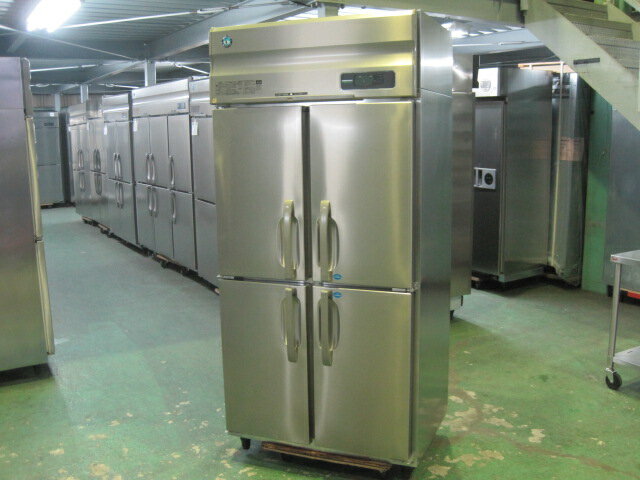 乐天商城 - 2024年製　【中古】ホシザキ　冷凍冷蔵庫　HRF-90AFT-1◎　2冷凍2冷蔵　単相100V　W900xD650xH1910mm　自社6ヶ月保証