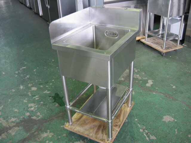 樂天商城 - 【中古】1槽シンク　C8448　BGあり(H150xD70mm)　［W450xD600xH800mm］