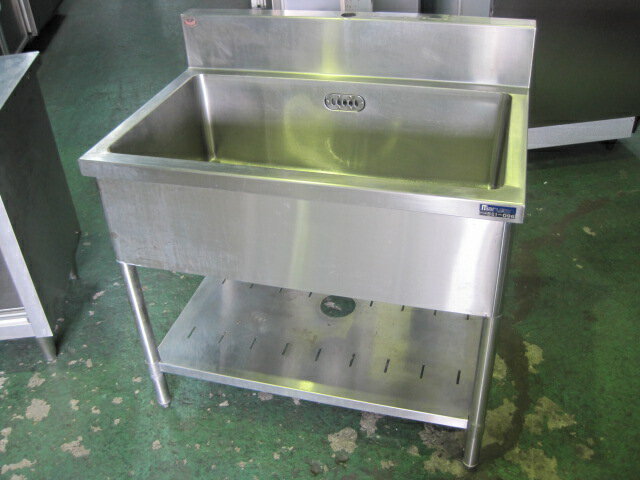 樂天商城 - 【中古】1槽シンク　C8537　BGあり(H150xD60mm)　［W900xD600xH800mm］