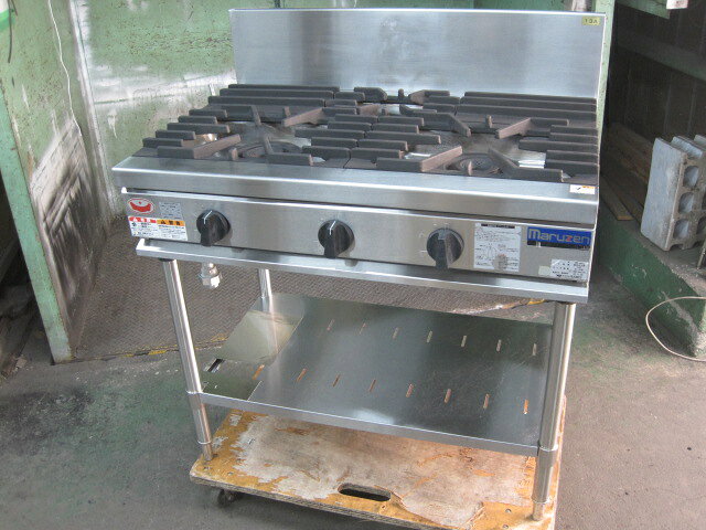 2022年製　【中古】マルゼン　ガステーブル　RGT-0963D　都市ガス　W900xD600xH850mm　自社6ヶ月保証