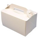 105 OPL ホワイト 4×6(300枚)(105-W) 120×180×105mm 高さ10.5cm 手提げケーキ箱 サイドオープン式 パッケージ中澤(取寄...