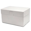 ケーキ箱 ロックBOX105 ホワイト 8×10(100枚)240×300×105mm ロックボックス パッケージ中澤(取寄せ商品)(北海道・沖縄への発送は行っ...