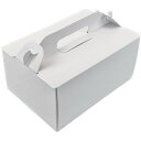 手提げ箱 クール105 ホワイト 5 × 7(300枚) 内寸150×210×105mm高 手提げ 保冷剤スペース対応 パッケージ中澤(取寄せ商品)(北海道・沖...