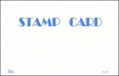 スタンプカード みつや チ-57 10スタンプ押印可 1