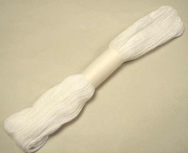 腰ひも白色(生成系)化繊楊柳タイプ