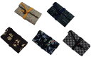 財布金子入れ(きんすいれ)三つ折り柄物 紳士レトロさいふファスナー付メンズカジュアル着物に男性用和装小物 日本製