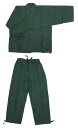 地厚久留米作務衣 濃緑色 M/L/LLサイズ 寒い時期用 普段着、お寺、神社などに男女兼用日本製さむえ 送料無料