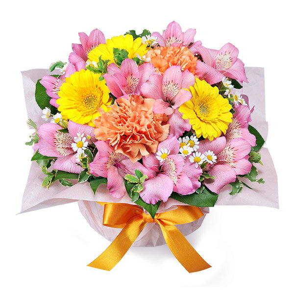 【4月の誕生花（アルストロメリア）】花キューピット お祝い 記念日 お礼 誕生日 プレゼント 4月のバースデーアレンジメントya04-512359