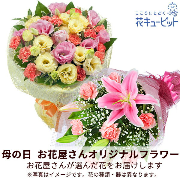 【母の日ギフト 遅れてごめんね】花キューピット 女性 お母さん ママ 母 祖母 誕生日 プレゼント カーネーション 【お花屋さんおすすめ】オリジナル花束mt01ogyr-ogmbp004