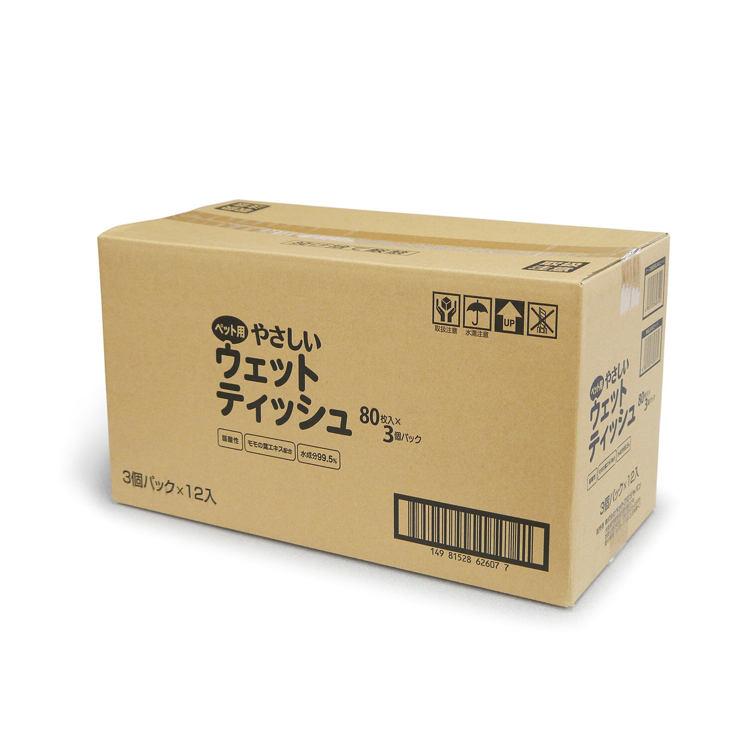 【ペットプロ】 ペット用 やさしい ウェットティッシュ 大容量 2880枚 (80枚入×36...