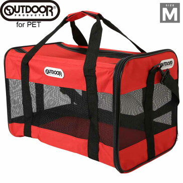 OUTDOOR PRODUCTS アウトドアプロダクツ キャリーバッグM レッド OD193-011-003 バッグ ダッフルバッグ ペット用 メッシュ キャリー Dog With Me ドッグウィズミー