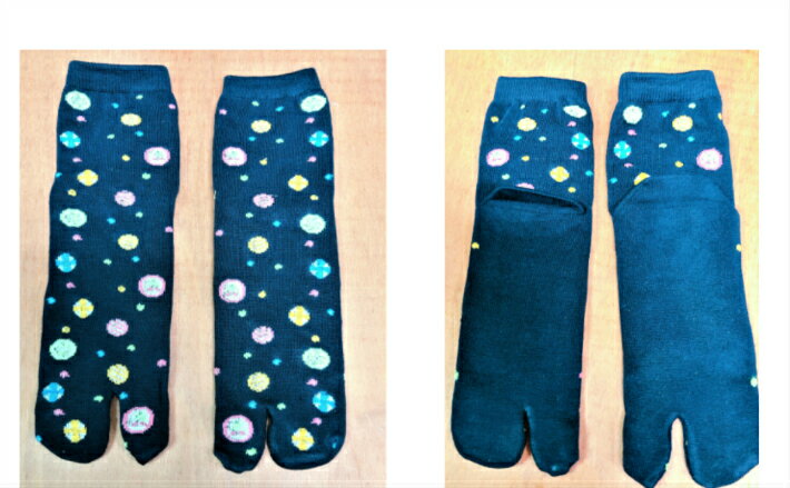 【即出荷】送料無料レディース足袋ソックス和柄5足セット蒸れない水虫予防