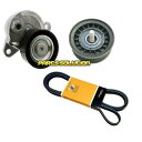 正規純正OEM Mercedes-Benz ベンツ ファンベルト + テンショナー + プーリー SET Eクラス W212 E300 E350 CLSクラス ...