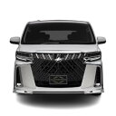 WALD EXECUTIVE LINE トヨタ 30系 アルファード S SC SR 後期 フロントグリル メッキ付 ガンメタリック ヴァルド フロント グリル エアロ パーツ(2)