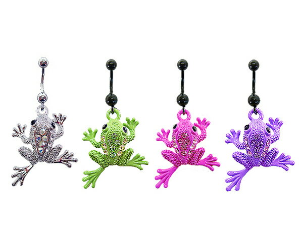 14Gピョンピョンカエル ボディピアス ヘソピアス へそピアス