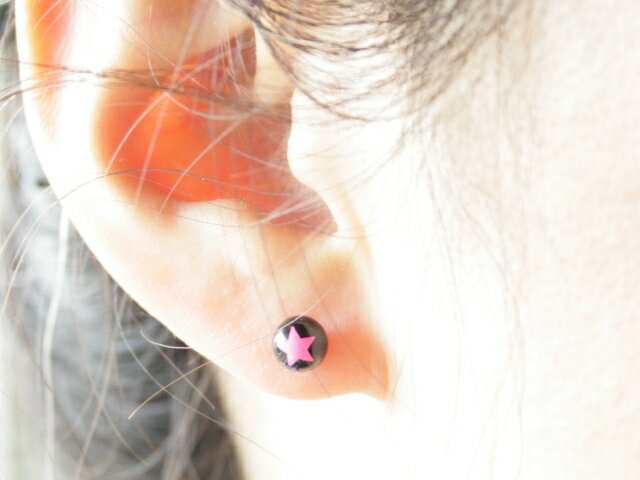 16G軟骨スターピクチャー ボディピアス 軟骨ピアス 耳ピアス 片耳ピアス