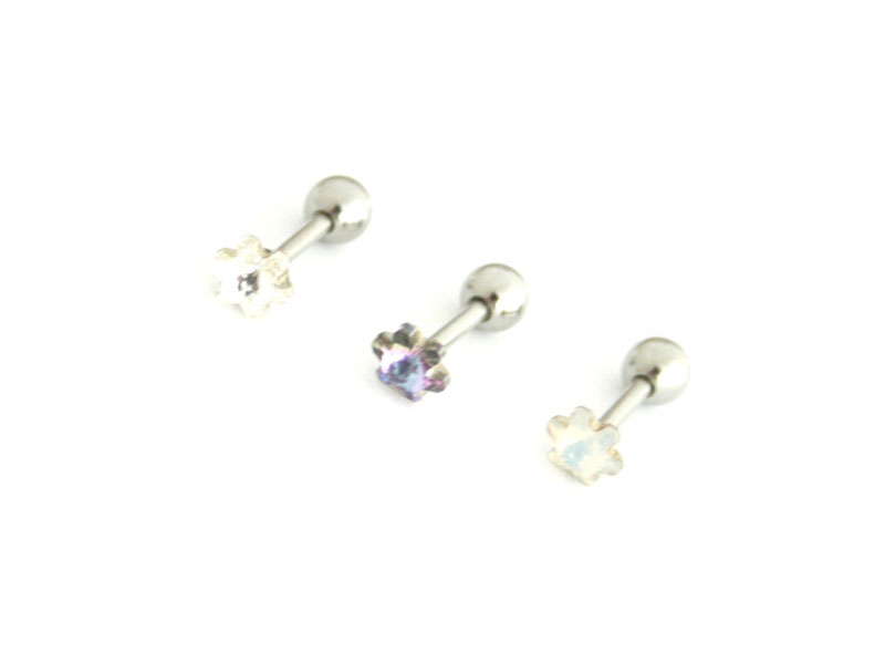 16G軟骨miniフラワー ボディピアス 耳ピアス 軟骨ピアス 片耳ピアス