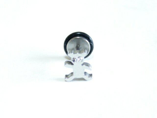 16Gびっくり小熊 ボディピアス 耳ピアス 軟骨ピアス 片耳ピアス